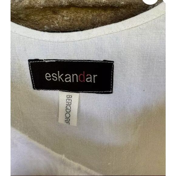 Eskandar for Bergdorf Goodman Tank Top | Antique French Nuns Linen | One Size - Picture 2 of 10